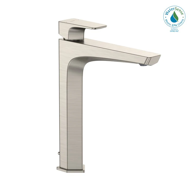Lavatory Faucet GE Deck Mount Vessel 1 Lever ADA CALGreen/WaterSense Brushed Nickel 1.2 Gallons per Minute - Frankwebs