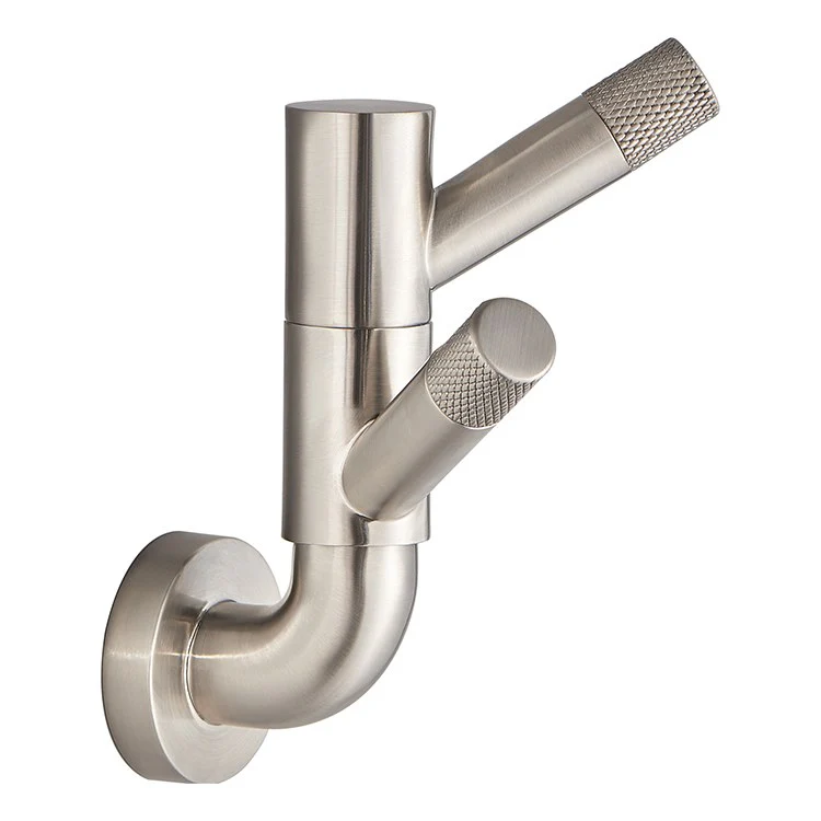 Litze Double Robe Hook with Knurling - Frankwebs