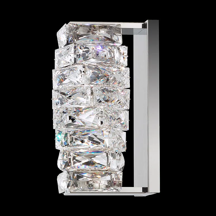 Glissando Two-Light LED Wall Sconce with Clear Swarovski Crystals - Frankwebs