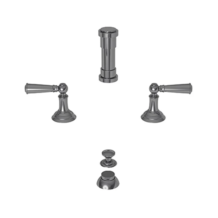 Bidet Faucet Aylesbury 8 to 16 Inch Spread 2 Lever ADA Satin Brass PVD - Frankwebs