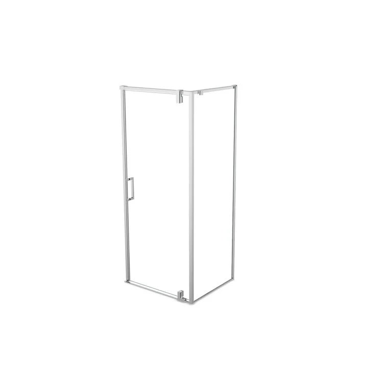Shower Door ModulR Pivot 36L x 78H Inch Chrome Clear 5/16 Inch 36x78 Inch - Frankwebs