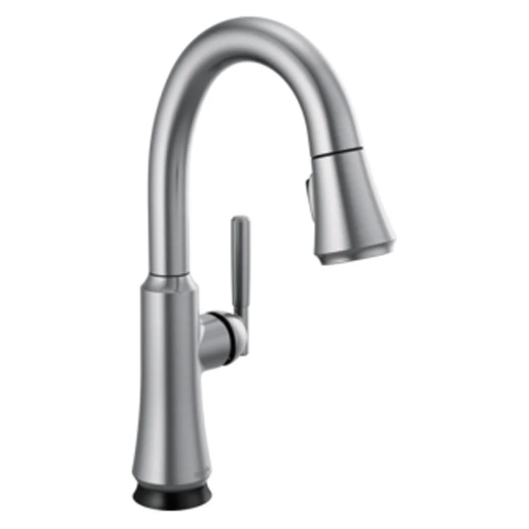 Prep Faucet Coranto with Touch2O Technology 8 Inch Spread 1 Lever ADA WaterSense Arctic Stainless High Arc Gooseneck 360 Degree Swivel 1/3 Hole - Frankwebs
