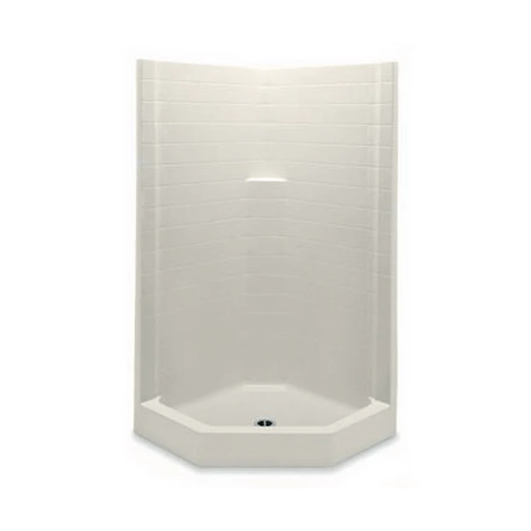 Shower Module Biscuit 38 x 38 x 76 Inch Gelcoat Center Drain - Frankwebs