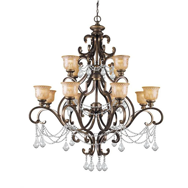 Norwalk Twelve-Light Two-Tier Chandelier - Frankwebs