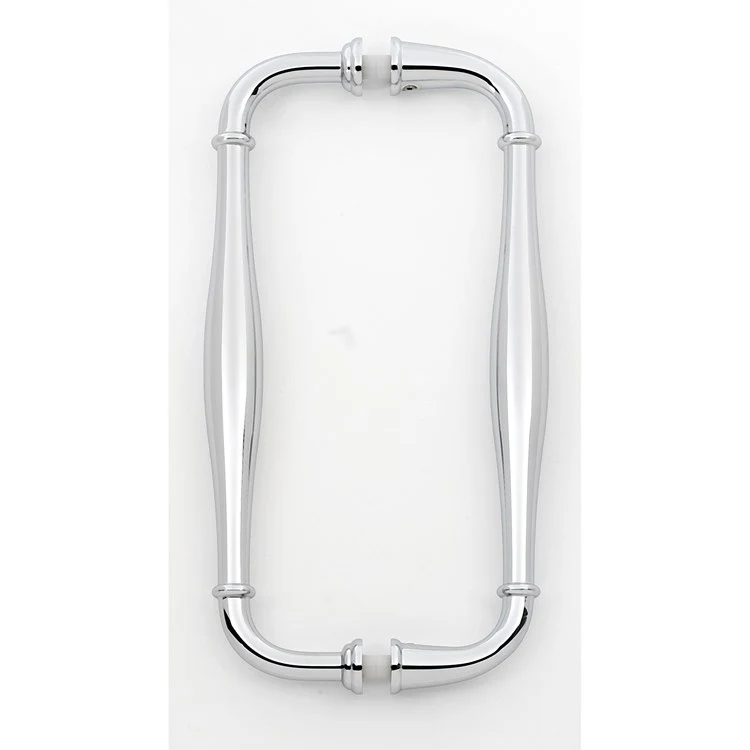 Pull Charlie's Back to Back Polished Nickel Brass 8 Inch 8-5/8 Inch 1-1/2 Inch - Frankwebs