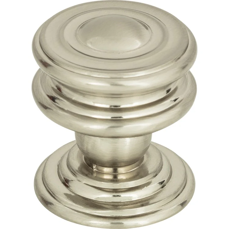 Knob Atlas Campaign Round Polished Brass Zinc Alloy 1-1/4 Inch - Frankwebs