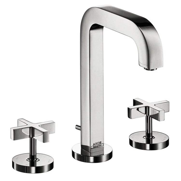 AXOR Citterio Two Handle Widespread Bathroom Faucet with Cross Handles and Pop-Up Drain - Frankwebs