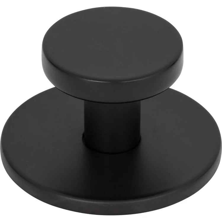 Knob Atlas Dot Matte Black Zinc Alloy 1-1/4 Inch - Frankwebs