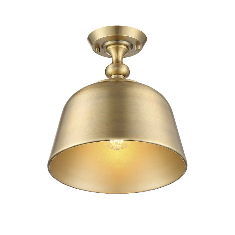 Berg Single-Light Semi-Flush Mount Ceiling Fixture - Frankwebs