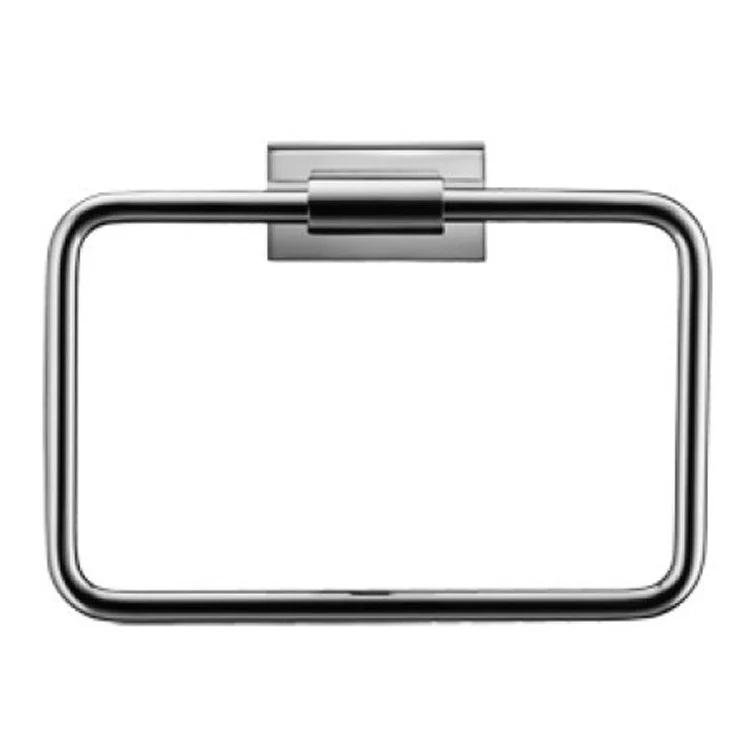 Towel Ring Karree Rectangle Chrome 2-3/8 Inch Wall Mount 7-7/8 Inch - Frankwebs