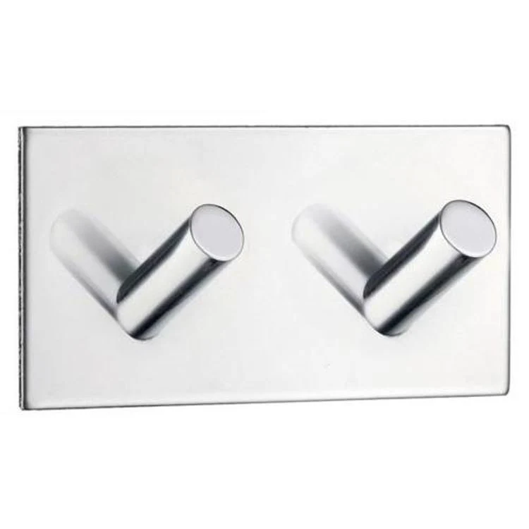 Hook Double Polished Stainless Steel 3-1/2 x 1-1/4 x 1-3/4 Inch 1-1/4 Inch Wall Mount - Frankwebs