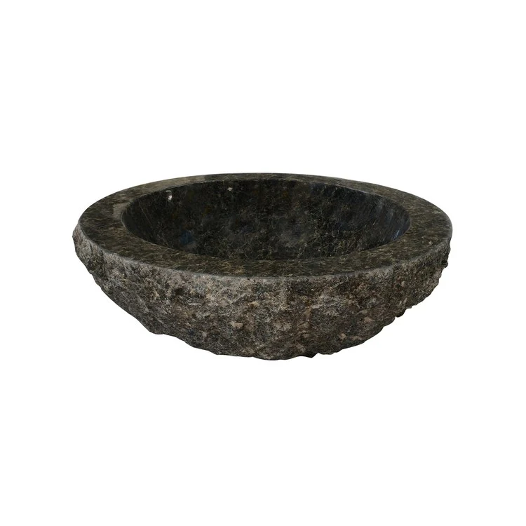 Vessel Egerton Chiseled 17 Inch Uba Tuba Granite - Frankwebs