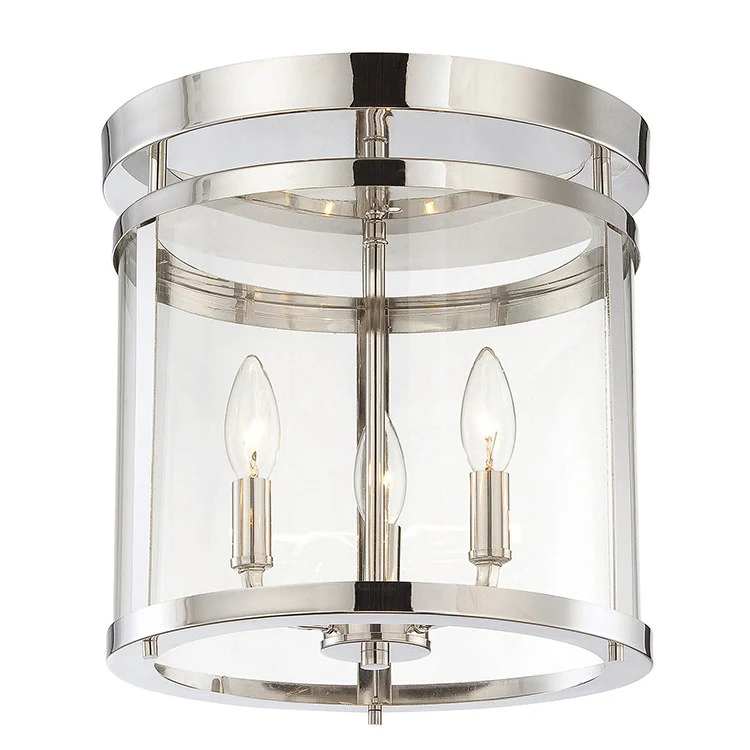 Penrose Three-Light Flush Mount Ceiling Fixture - Frankwebs