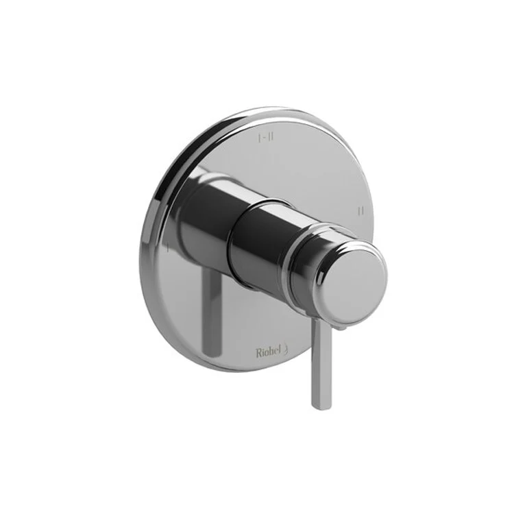 Thermostatic and Pressure Balance Valve Trim Momenti 1/2 Inch Round 2-Way 3 Function 1 Lever Chrome ADA 6.3 Gallons per Minute - Frankwebs