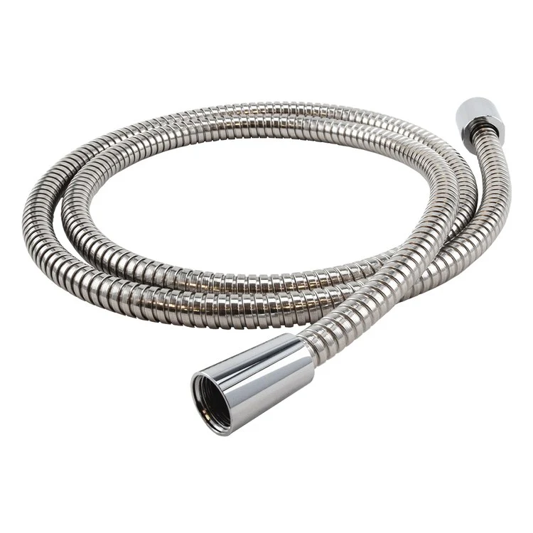 Handshower Hose Kink-Free Swivel Nut 63 Inch Polished Chrome G 1/2 Metal - Frankwebs