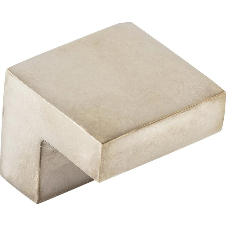 Knob Asbury Square Brushed Satin Nickel Zinc Alloy 5/8 IN C-C 11/16 Inch - Frankwebs