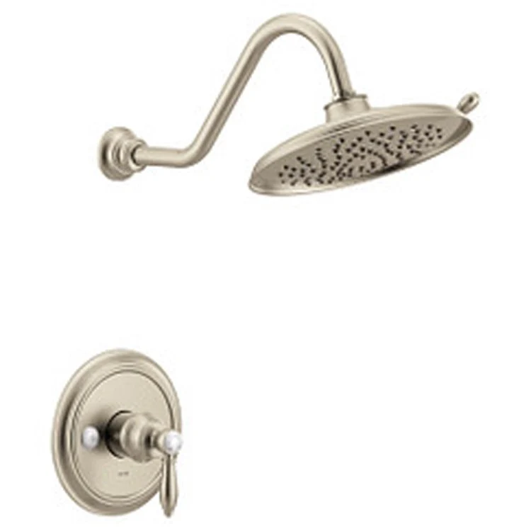 Shower Trim Weymouth M-Core 3 Eco-Performance 1 Lever Brushed Nickel ADA 1.75 Gallons per Minute 2 Function Rainshower - Frankwebs