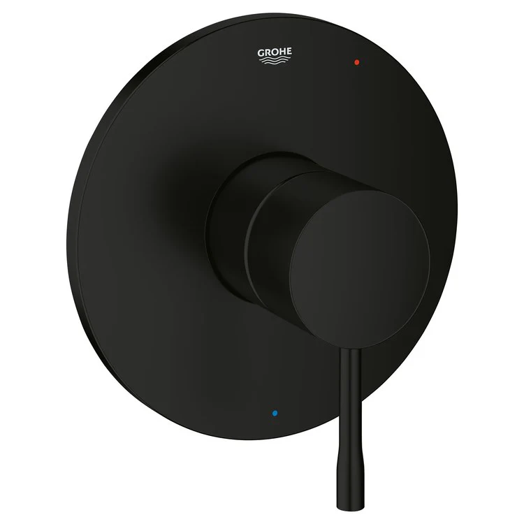 Pressure Balance Valve Trim Essence with Cartridge 1 Lever Matte Black ADA - Frankwebs