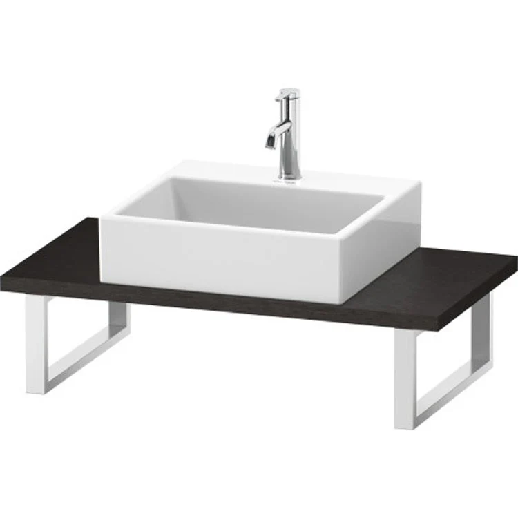 Lavatory Console L-Cube Mediterranean Oak Single Basin Compact 31-1/2 x 18-7/8 Inch 1-1/8 Inch - Frankwebs