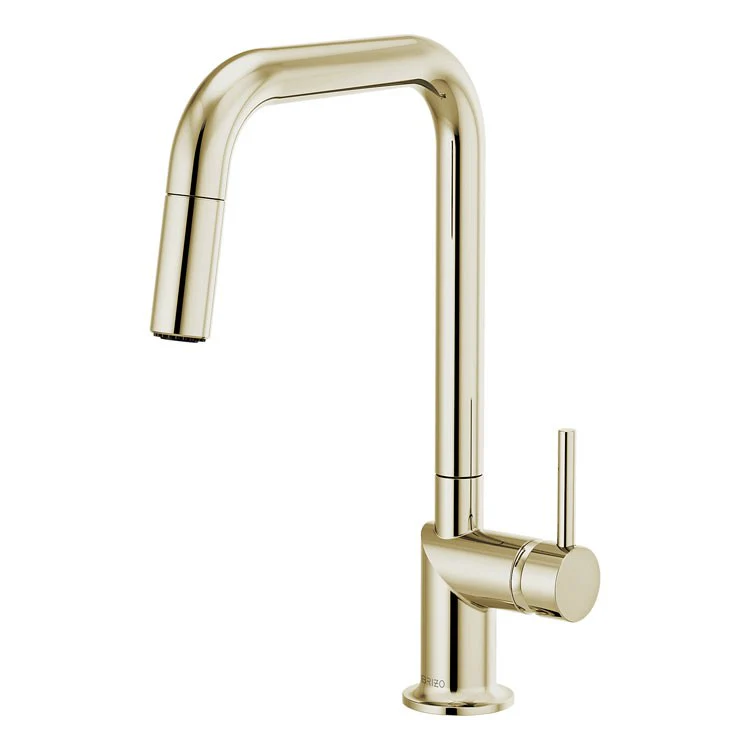 Kitchen Faucet Odin 1 Less Handle ADA Brilliance Luxe Gold Pull-Down with Square 1.8 Gallons per Minute - Frankwebs