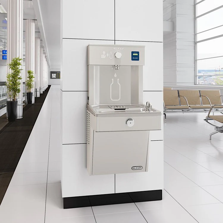 EZH2O Vandal-Resistant Bottle Filling Station with Single Refrigerated Cooler - Frankwebs
