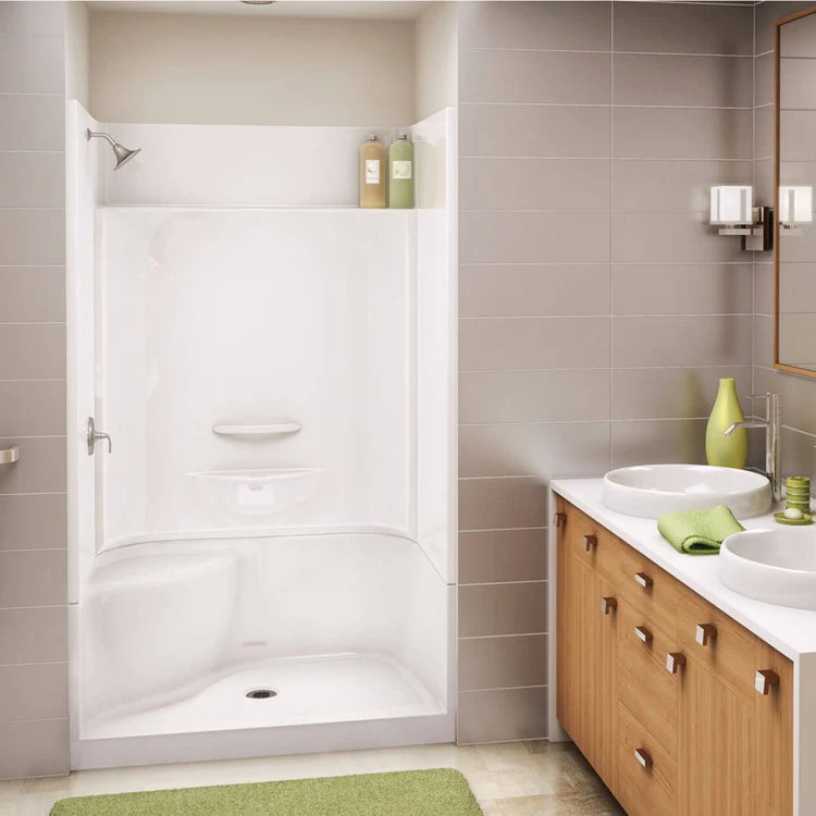 Shower Module KDS 3448 47-7/8 x 33-5/8 x 80-1/8 Inch AcrylX Bone 4 Pieces Left Hand - Frankwebs