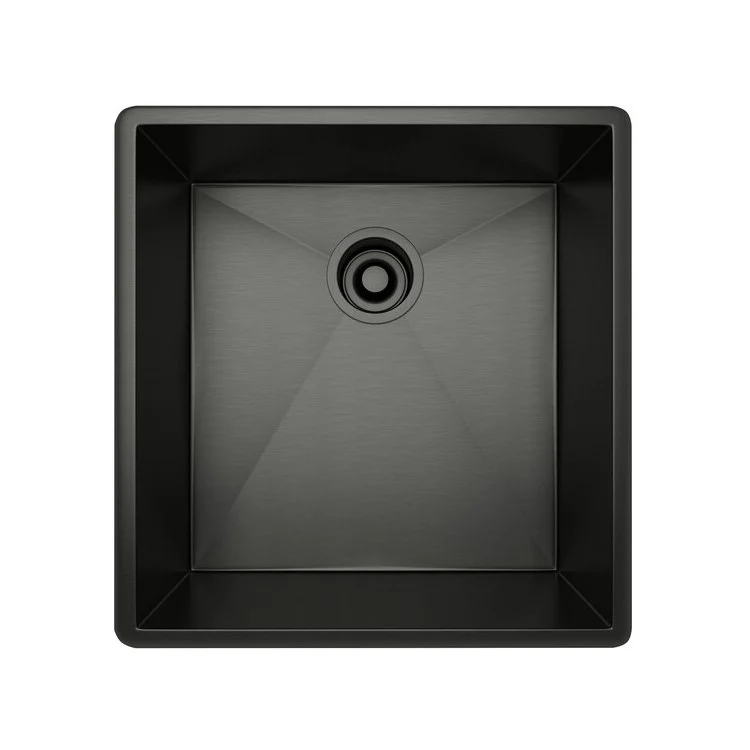 Kitchen Sink Forze 18-1/2 Inch Single Bowl Or Prep Sink 1 Hole Brushed Stainless Steel Undermount/Drop-In 19-1/2 Inch 10 Inch - Frankwebs