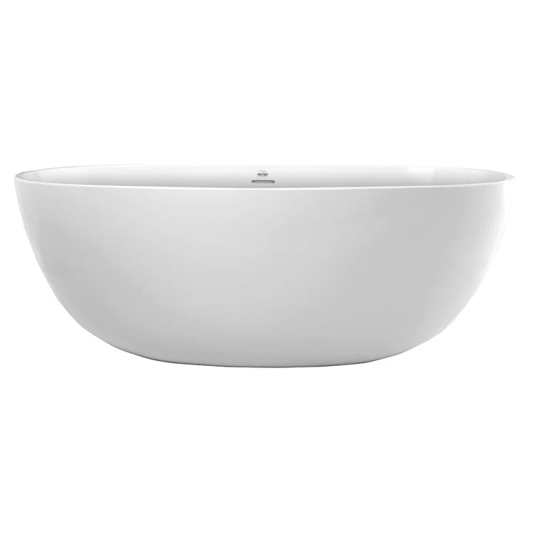 Soaking Tub Metro Collection Alamo 70 x 34 Inch Freestanding Tub Only Center White Hydroluxe SS - Frankwebs