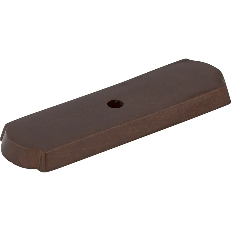 Knob Backplate Aspen Rectangle Mahogany Bronze 2-1/2 Inch 1 Hole Bronze - Frankwebs