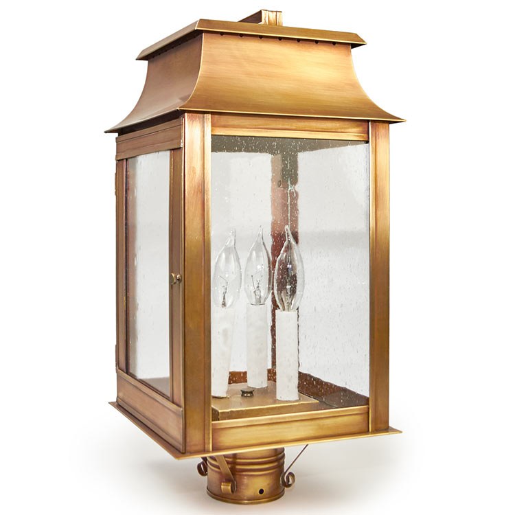 Concord Three-Light Outdoor Pagoda Post Lantern - Frankwebs