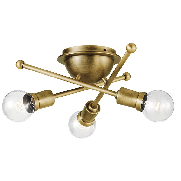 Armstrong Three-Light Flush Mount Ceiling Fixture - Frankwebs