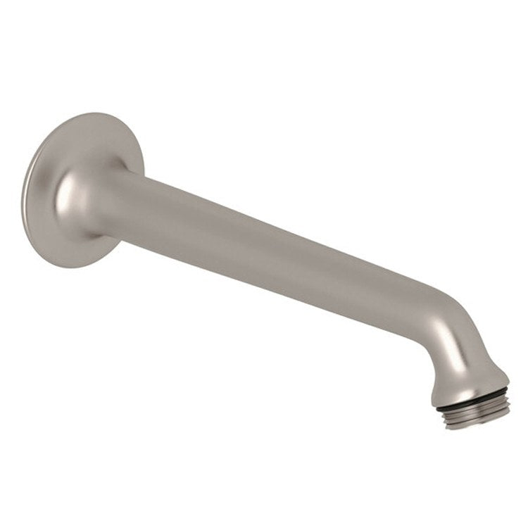 Shower Arm English Gold 8 Inch 1/2 Inch Female Inlet 1/2 Inch Male Outlet Brass Angled Down Wall Mount - Frankwebs