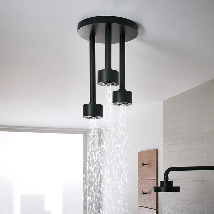 Litze H2OKinetic Single-Function Three-Head Pendant Raincan Shower Head - Frankwebs