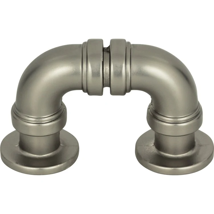 Drawer Pull Atlas Steam Punk Finger Brushed Nickel Zinc Alloy 1-5/16 Inch 2-1/8 Inch - Frankwebs