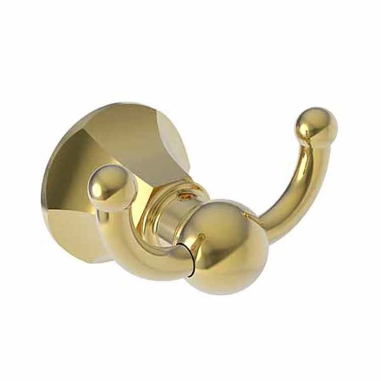 Robe Hook Metropole Double Polished Gold PVD 2-1/3 Inch Wall Mount Brass - Frankwebs