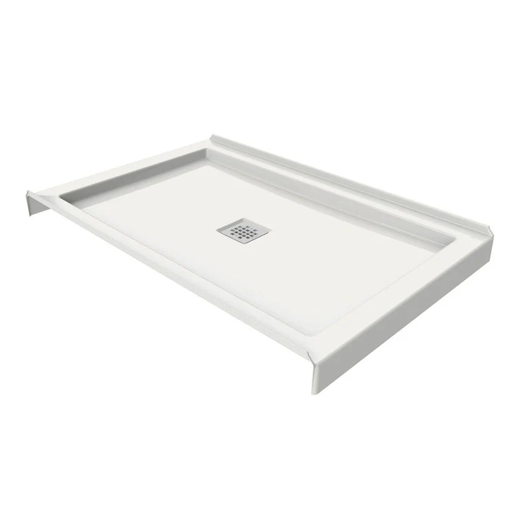 Shower Base B3 Tunnel Square Drain White 48 x 34 Inch Acrylic - Frankwebs