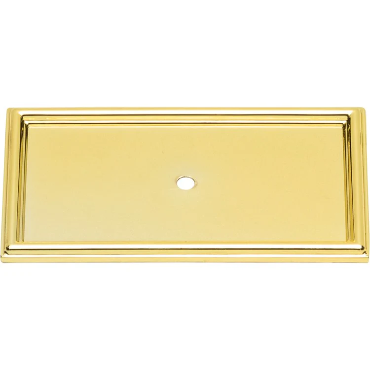 Backplate Atlas Campaign Rope 3-11/16 Inch Polished Brass Zinc Alloy - Frankwebs