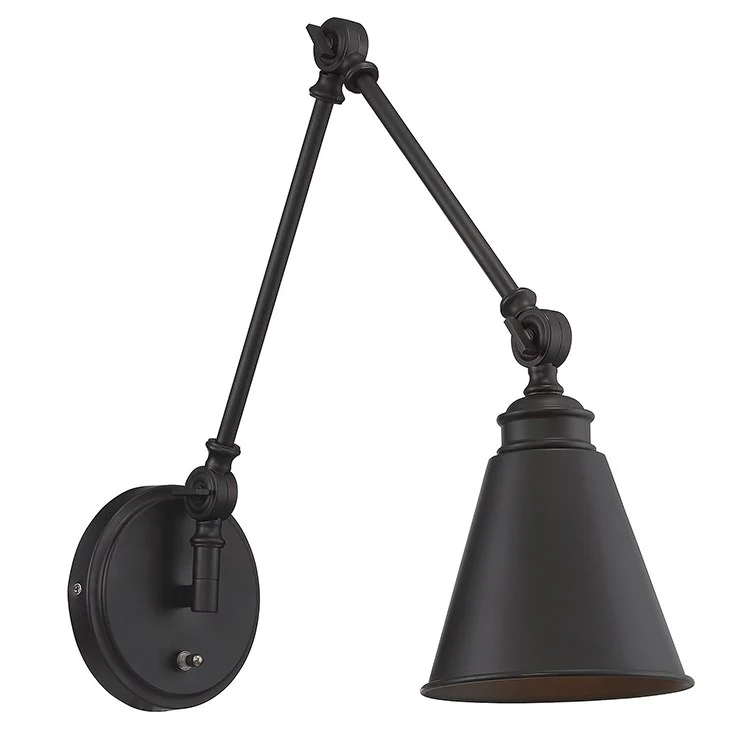 Morland Single-Light Adjustable Wall Sconce with Plug - Frankwebs