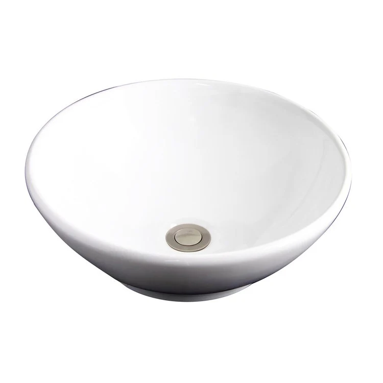 Vessel Vivaldi Above Counter 15 Inch White Vitreous China - Frankwebs