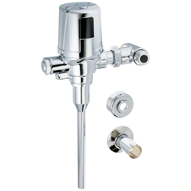 Flush Valve 0.125 Gallons per Flush Chrome Top 3/4 Inch H2Optics - Frankwebs