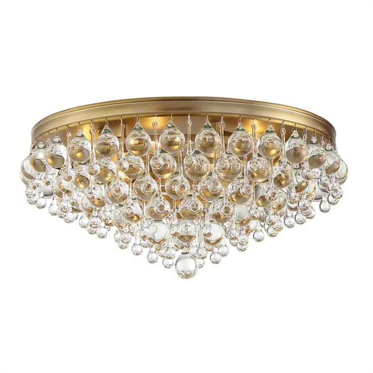 Calypso Six-Light Teardrop Flush Mount Ceiling Fixture - Frankwebs