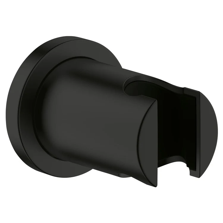 Handshower Holder Rainshower Wall Mount Matte Black Metal/Plastic - Frankwebs