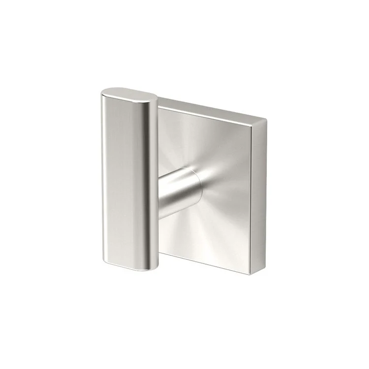 Robe Hook Elevate Single Satin Nickel 2-3/4 Inch 1-7/10 Inch Wall Mount Metal - Frankwebs