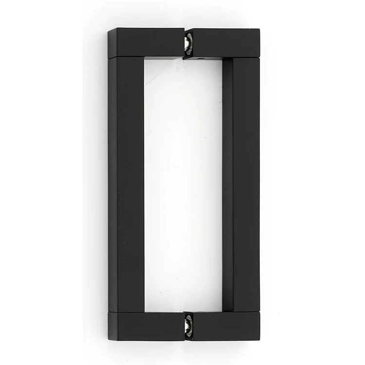 Pull Block Back to Back Matte Black Brass 6 Inch 6-5/8 Inch 1-1/2 Inch - Frankwebs