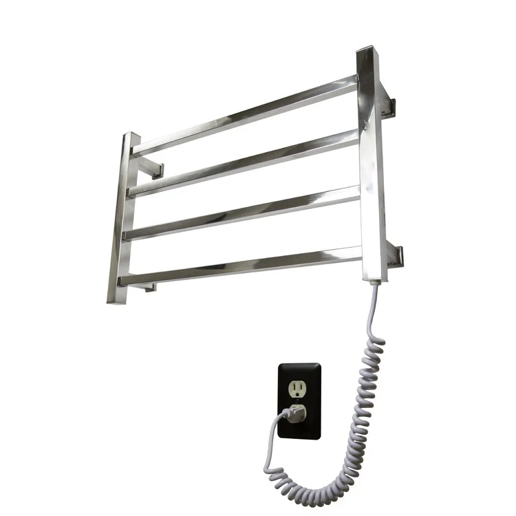 Towel Warmer Ruby Gem 4 Bar 23-1/2 Inch Bright Chrome Metal - Frankwebs