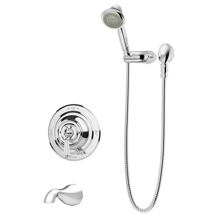 Tub Trim Carrington with Handshower 1 Lever Polished Chrome 1.5GPM - Frankwebs