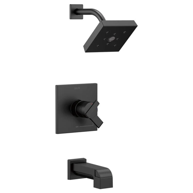 Tub and Shower Trim Ara Monitor 17 1 Lever Matte Black ADA 2.0 Gallons per Minute - Frankwebs