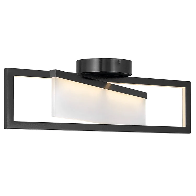 Folio Single-Light LED Flush Mount Ceiling Fixture - Frankwebs