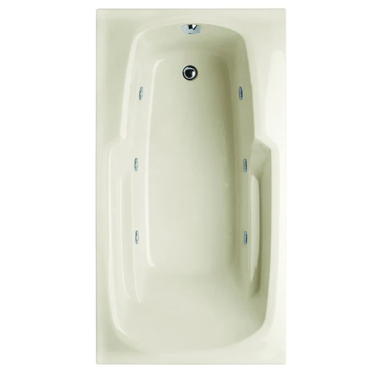 Whirlpool Tub Designer Collection Solo 60 x 36 x 19 Inch Drop-In End Drain Bone Rectangle - Frankwebs