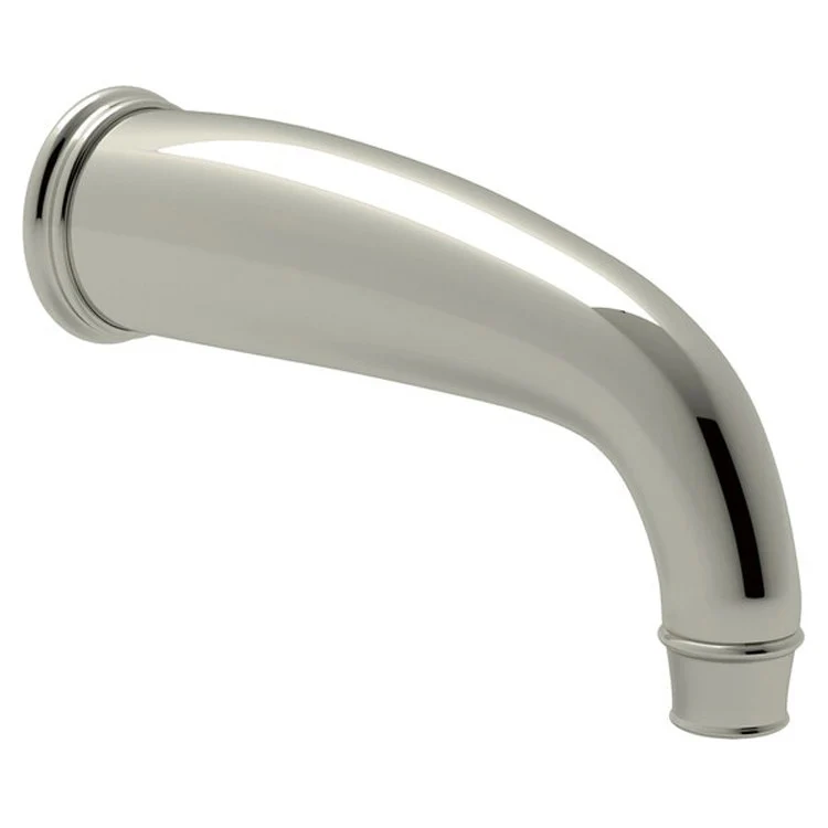 Tub Spout Georgian Era C-Spout Polished Nickel 8-1/4 Inch 16-20 Gallons per Minute Brass - Frankwebs